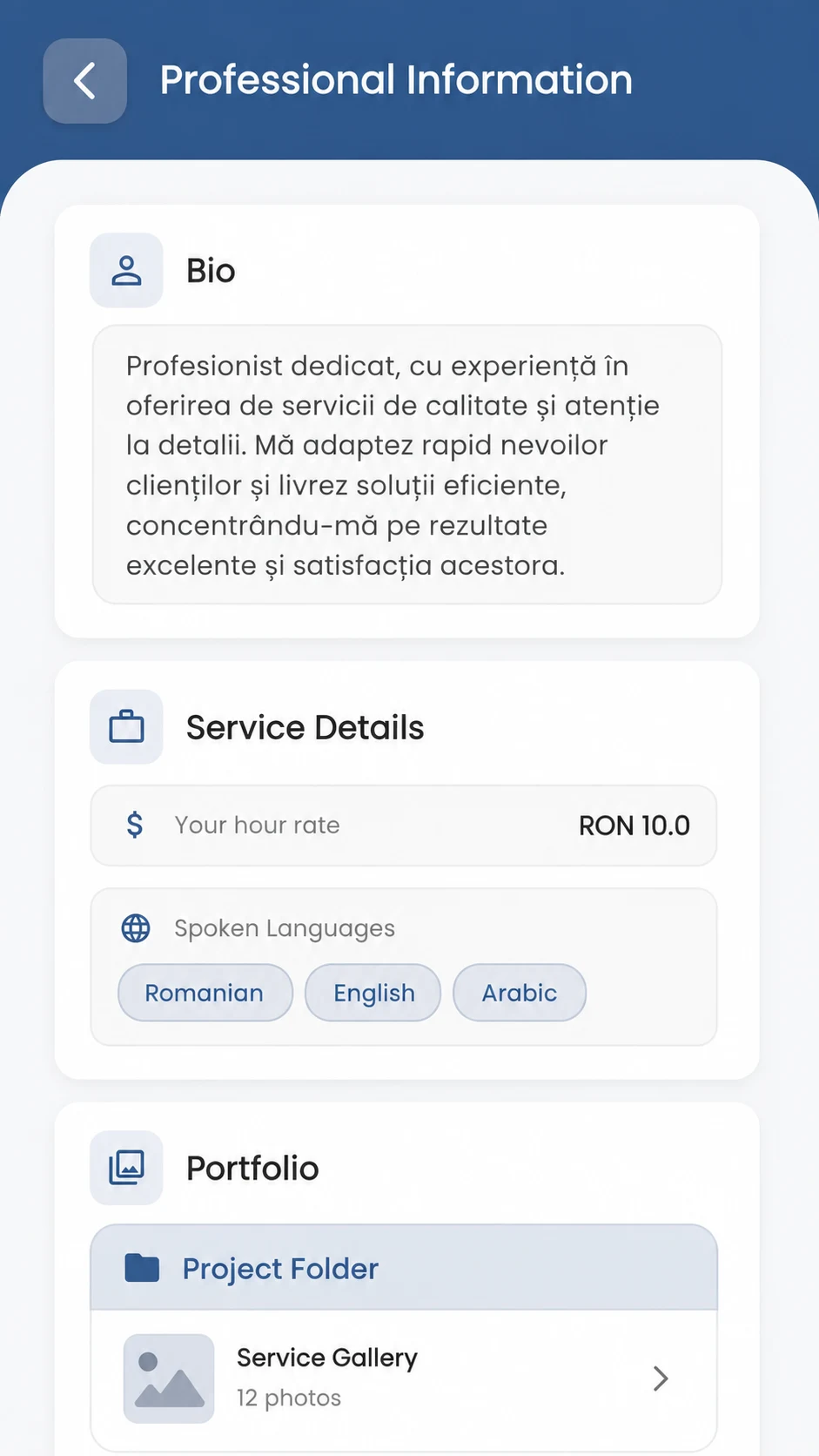 GoFix provider professional information