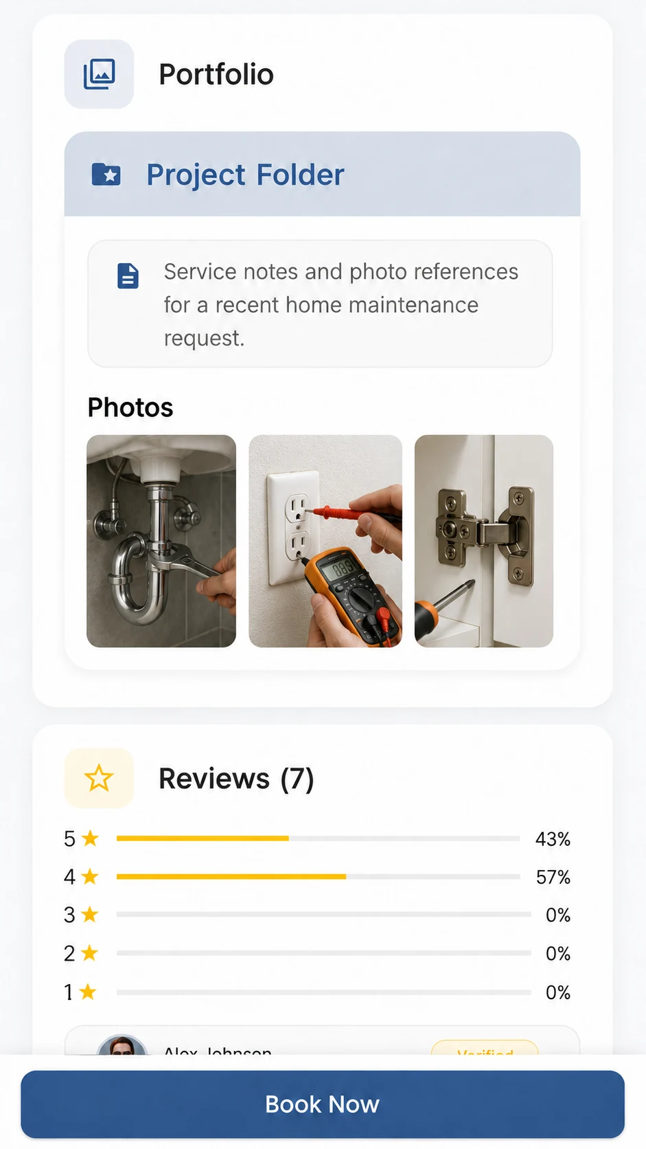 GoFix provider portfolio and review summary